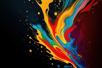 Abstract background texture iridescent bursts, swirling shapes, generative ai.