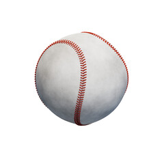 背景透過した野球ボールのイラスト