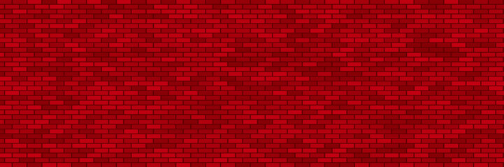 Fototapeta na wymiar Red wall background The surface of the brick dark jagged. Abstract red marble wall background