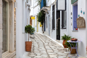 Fototapeta na wymiar Greece. Tinos island of art, Cycladic architecture at Pyrgos village