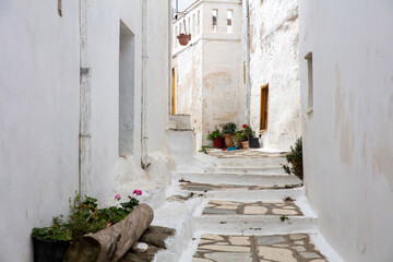 Fototapeta na wymiar Greece. Tinos island of art, Cycladic architecture at Pyrgos village