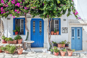 Naklejka premium Greece. Tinos island of art, Cycladic architecture at Pyrgos village