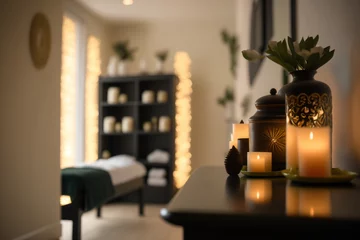 Fototapeten a spa or massage studio, showcasing the wellness and massage therapy profession © alisaaa