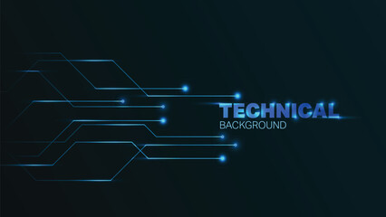 Technical background with lines