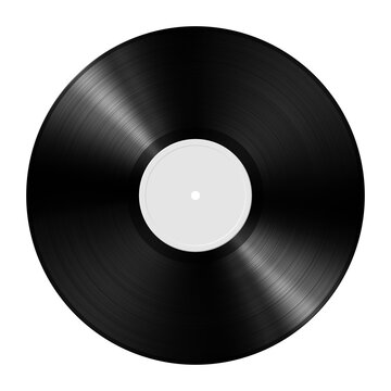 Vinyl record isolated on white background