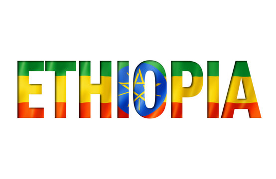 ethiopian flag text font