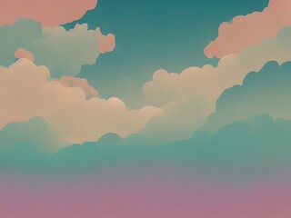 Digital sky drawing, generative AI
