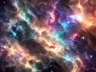 Abstract space image, Generative AI