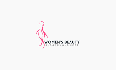abstract woman icon concept design beauty logo