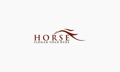 horse concept design business template logo