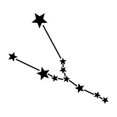 Taurus icon, zodiac signs.