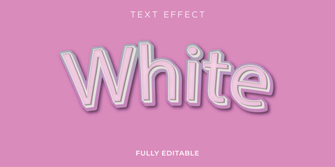 White text effect design.