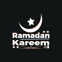  ramadan kareem text style t-shirt design,poster, print, postcard and other uses