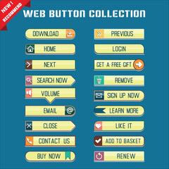 Fototapeta premium cta web button collection 