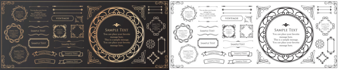 ラグジュアリーなフレームデザインコレクション