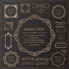 ラグジュアリーなフレームデザインコレクション