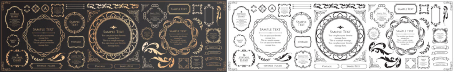 ラグジュアリーなフレームデザインコレクション