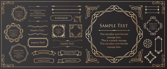 ラグジュアリーなフレームデザインコレクション