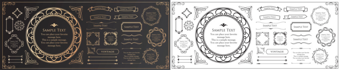 ラグジュアリーなフレームデザインコレクション