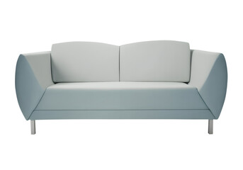 White leather sofa, AI generated