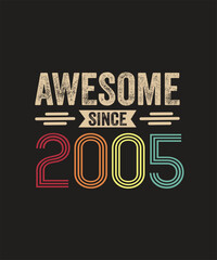 Awesome Since 2000 18th Birthday Retro TShirt