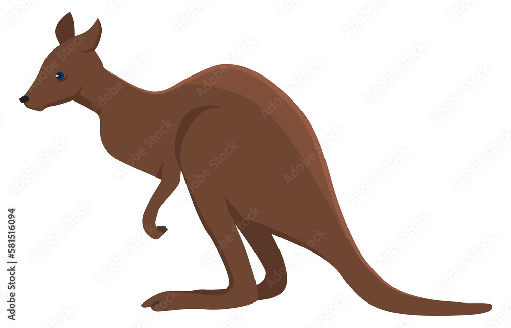 Canvas Prints Kangaroo icon. Australian wildlife symbol. Cute animal