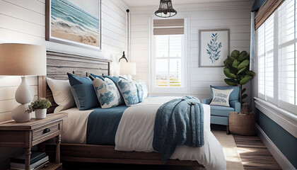 modern bedroom interior design, generative ai