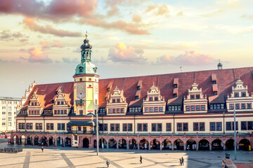Naklejka premium Rathaus, Leipzig, Deutschland 