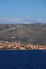 Fototapeta na wymiar Small picturesque town Orenic on peljesac peninsula, Croatia.