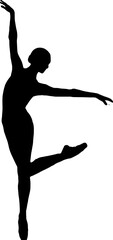 silhouette of a dancer