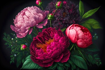 Summer Bouquet Pink And Crimson