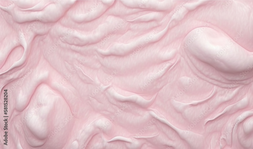 Poster a close up of a pink and white surface with a lot of white paint on the top of the surface and the b