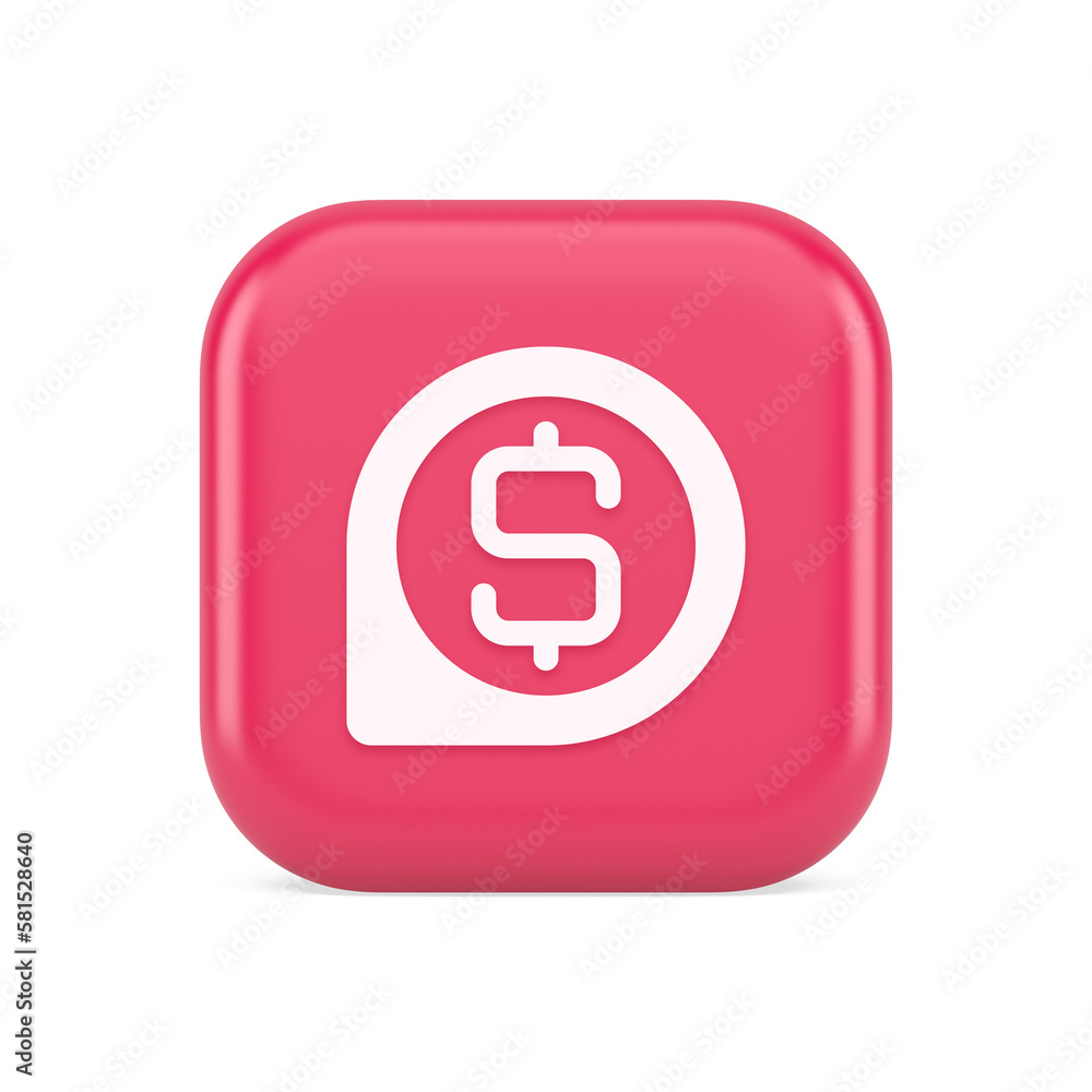 Poster bank money exchange map pin pointer button cash location dollar symbol web app design 3d icon