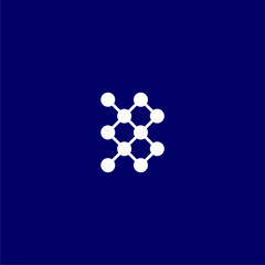 Simple B connected dots logo