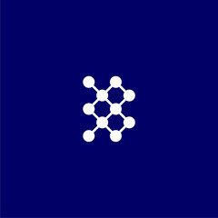 Simple B connected dots logo