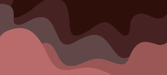 brown abstract banner background with wave style