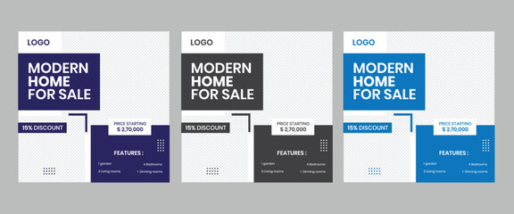 Real estate interior home simple editable instagram social best product service banner