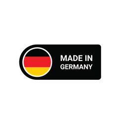 Made in Germany vector logo and Germany flags logo design
