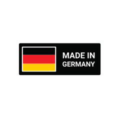 Made in Germany vector logo and Germany flags logo design
