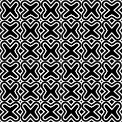 Vector monochrome pattern, Abstract texture for fabric print, card, table cloth, furniture, banner, cover, invitation, decoration, wrapping.seamless repeating pattern.Black and white color.