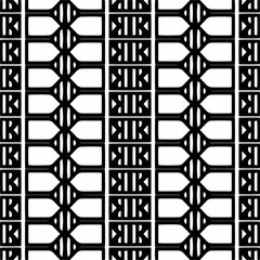 Vector monochrome pattern, Abstract texture for fabric print, card, table cloth, furniture, banner, cover, invitation, decoration, wrapping.seamless repeating pattern.Black and white color.