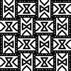 Vector monochrome pattern, Abstract texture for fabric print, card, table cloth, furniture, banner, cover, invitation, decoration, wrapping.seamless repeating pattern.Black and white color.