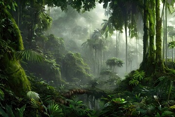 Breathtaking Landscapes with Blue Skies and Green Forests