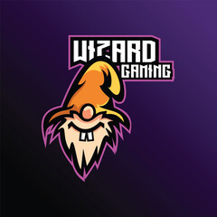 wizard gaming logo esport design mascot