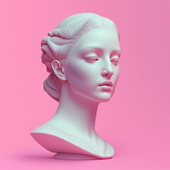 Contemporary Art: A Stunning Modern Abstract Sculpture Design of a Woman's Head