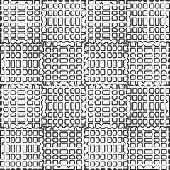 Stylish texture with figures from lines.Abstract geometric black and white pattern for web page, textures, card, poster, fabric, textile. Monochrome graphic repeating design. 