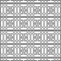 Stylish texture with figures from lines.Abstract geometric black and white pattern for web page, textures, card, poster, fabric, textile. Monochrome graphic repeating design. 