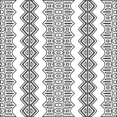 Stylish texture with figures from lines.Abstract geometric black and white pattern for web page, textures, card, poster, fabric, textile. Monochrome graphic repeating design. 