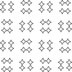 Stylish texture with figures from lines.Abstract geometric black and white pattern for web page, textures, card, poster, fabric, textile. Monochrome graphic repeating design. 