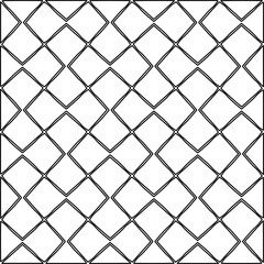 Fototapeta premium Stylish texture with figures from lines.Abstract geometric black and white pattern for web page, textures, card, poster, fabric, textile. Monochrome graphic repeating design. 